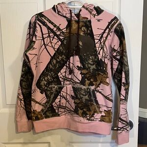 2/$20-womens Mossy Oak Pink Camo Hoodie